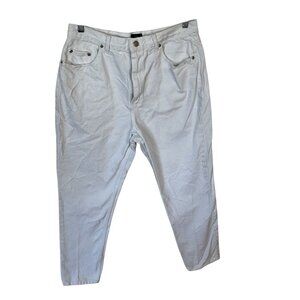THE BLUES Womens Size 16W High Rise White Straight Leg Jeans